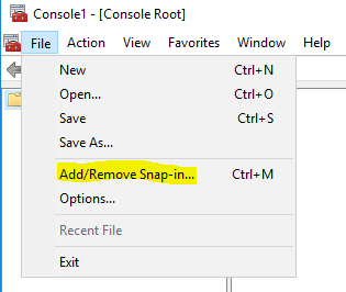 Certificate Transfer Process