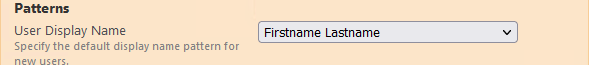Customize Display Name Patterns