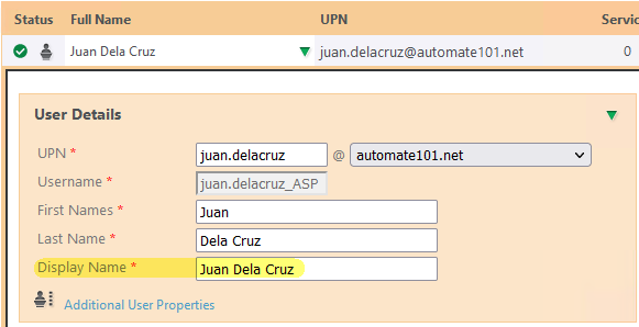 Customize Display Name Patterns
