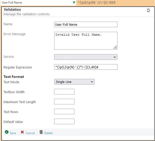 Customize Display Name Patterns