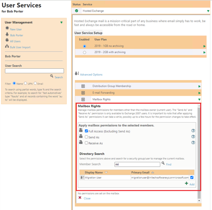 Migrate from Hosted Exchange to Exchange Online