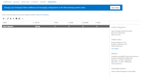 Migrate from Hosted Exchange to Exchange Online
