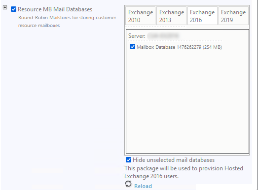 Remove ExchangeMailboxDB MetaData