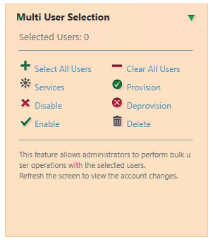 Multi-User Provisioning