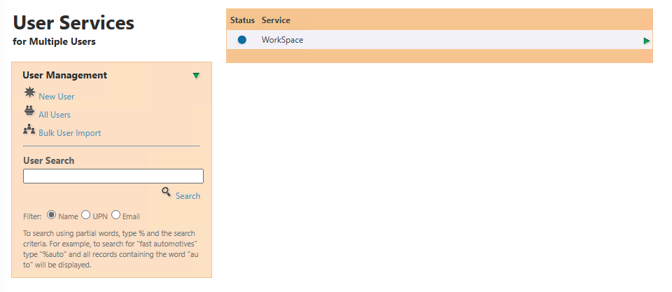 Multi-User Provisioning