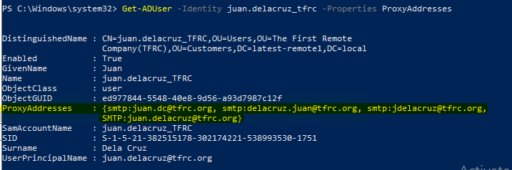 Set User Proxy Address