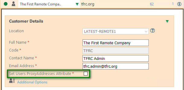 Set User Proxy Address