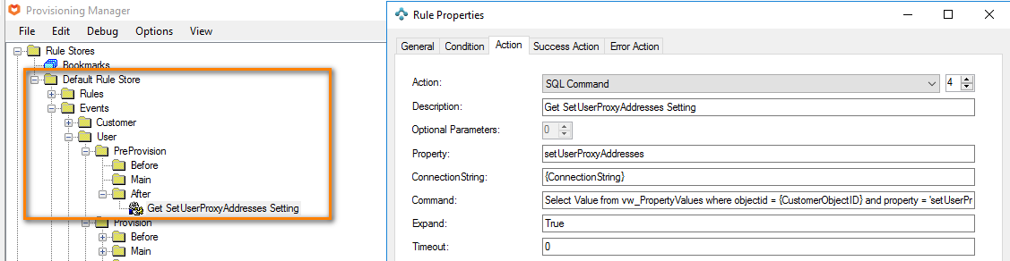 Set User Proxy Address