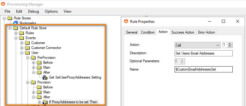 Set User Proxy Address