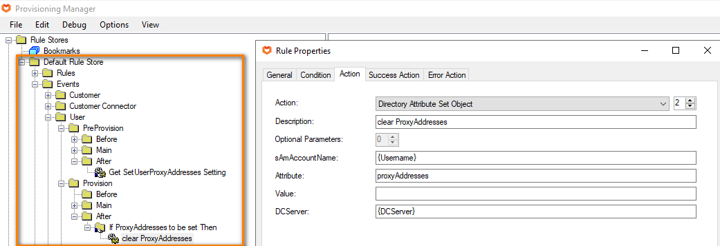 Set User Proxy Address