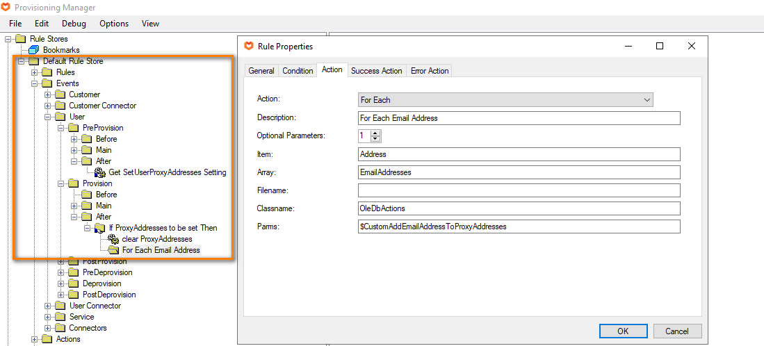 Set User Proxy Address